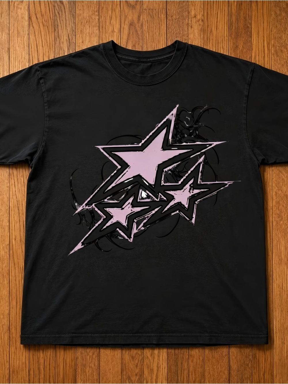 Gothic Pastel Star Skater Aesthetic Print Womens Mens T-shirt Unisex